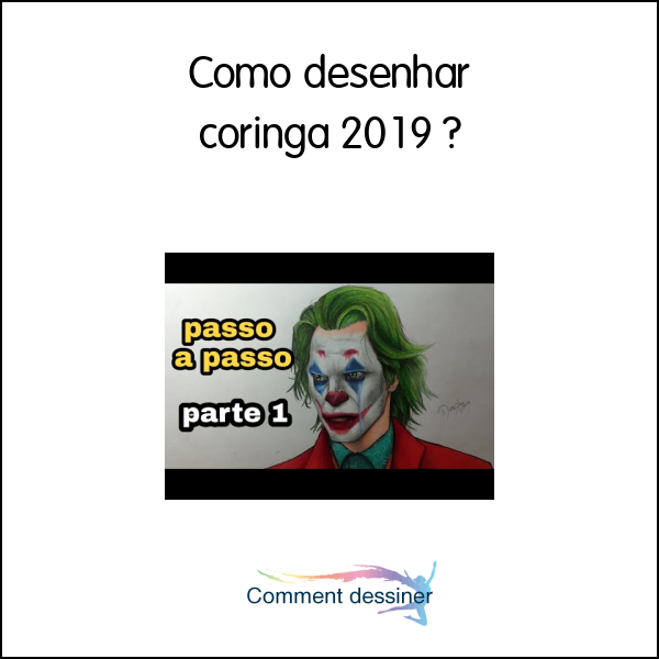 Como desenhar coringa 2019